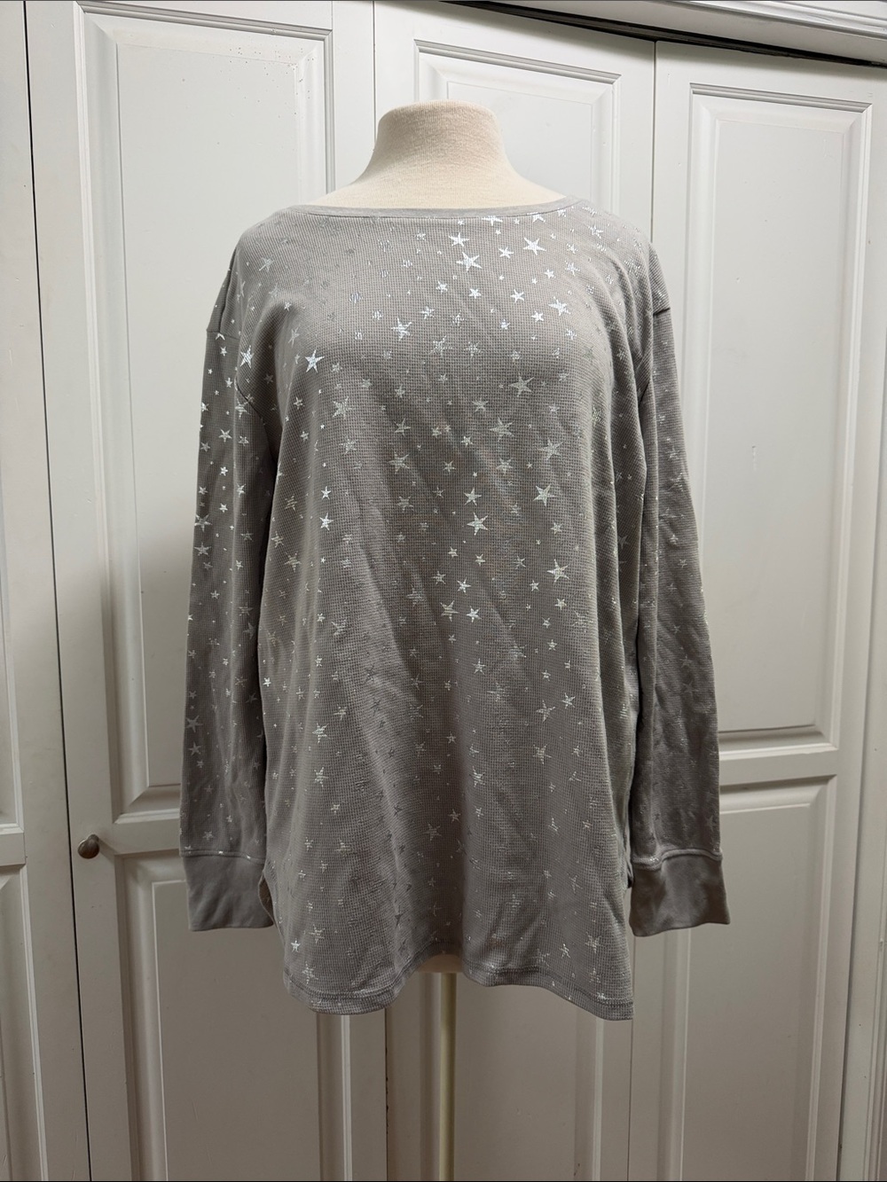 Grey & Silver Pajama top